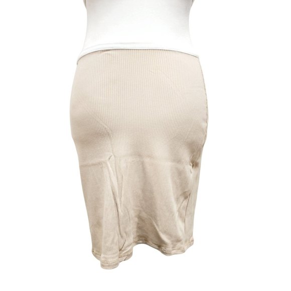 NauLon Womens Open Back Bodycon Dress Cut Out Waist Ribbed Ankle Length Size M - Picture 4 of 13